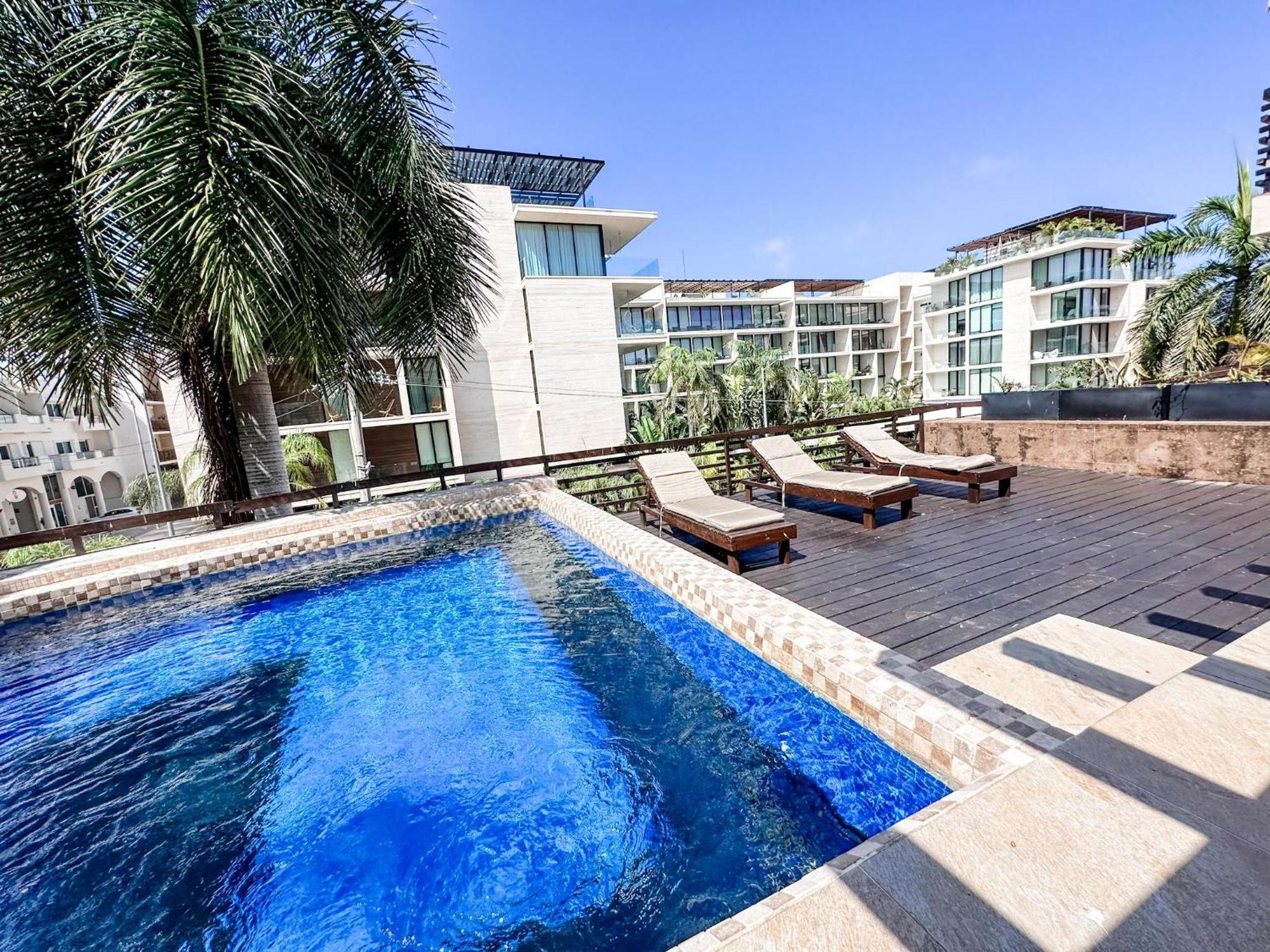 Atb33 Amazing With Enormous Terrace & Privatepool Apartamento Playa del Carmen