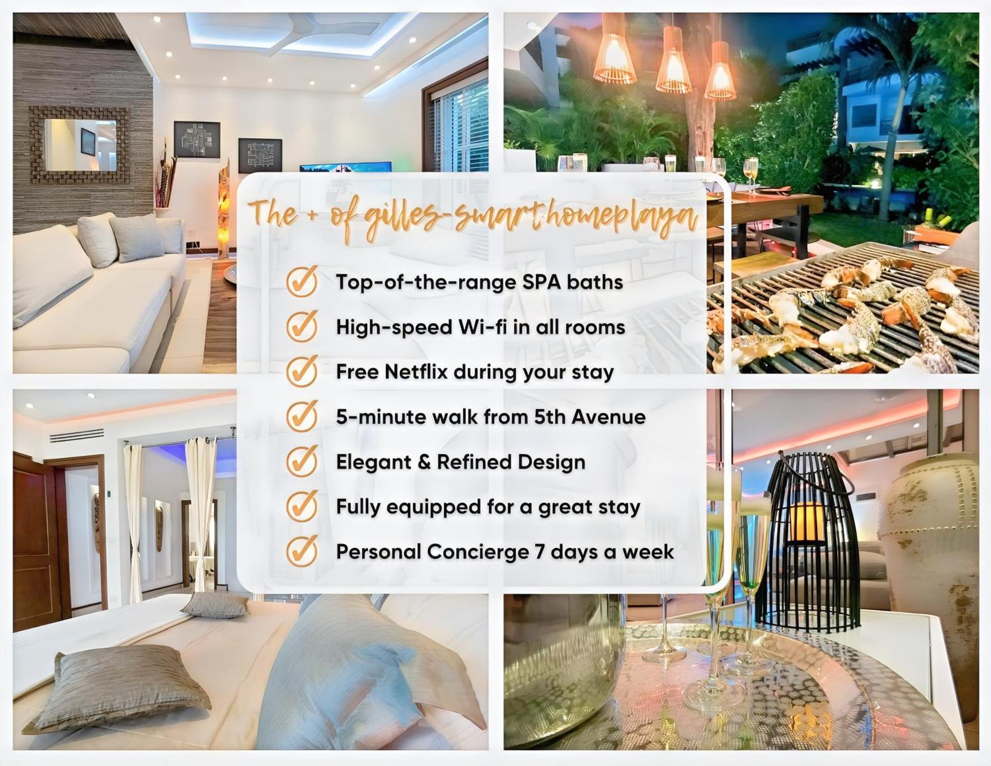 Apartment Luxury Duplex -4 Pers- 2mn Beach&5th Av, Pool, Gym