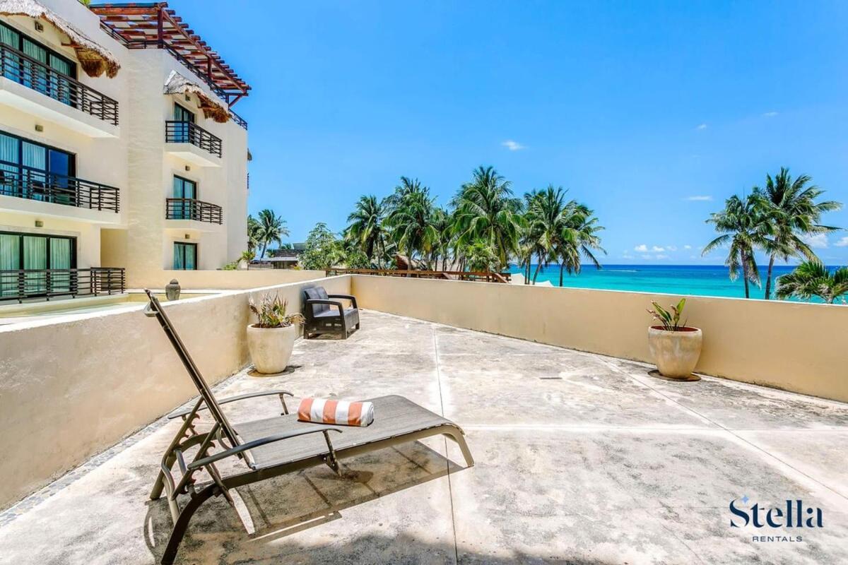 Apartment Beachfront Complex Private Patio With Pool Playa del Carmen