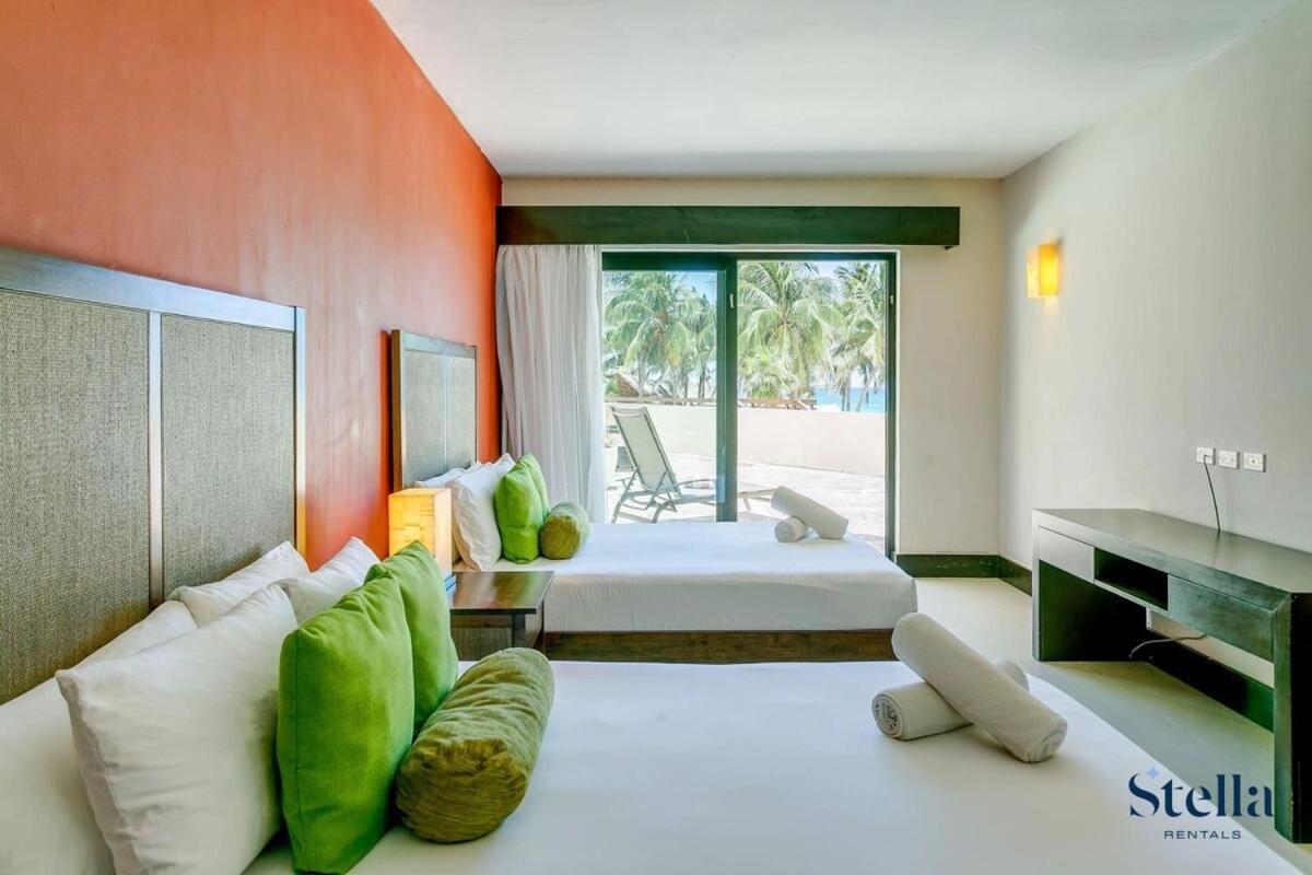 Beachfront Complex Private Patio With Pool * Playa del Carmen