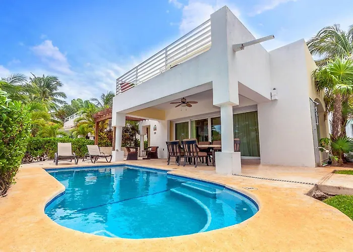 Villa With 4 Bedrooms - Spacious Oceanview With Private Pool At Playacar Phase I Pura Vida