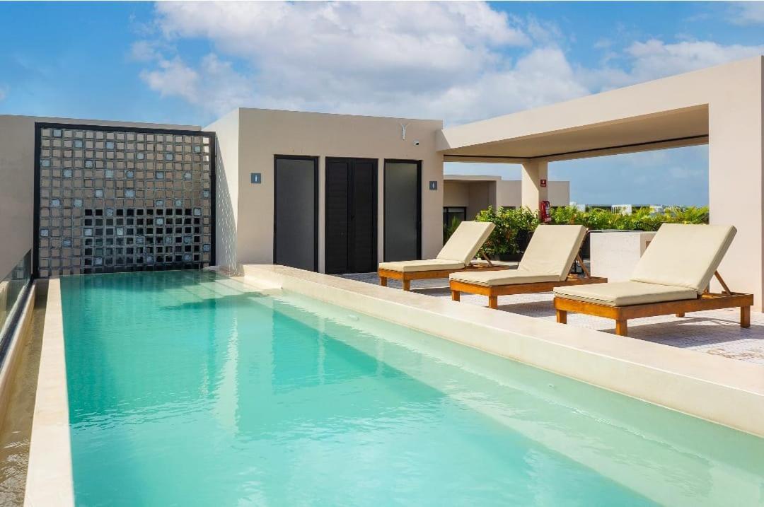 Increible Departamento De Una Recamara Con Alberca Infinita Y Roofop Playa del Carmen