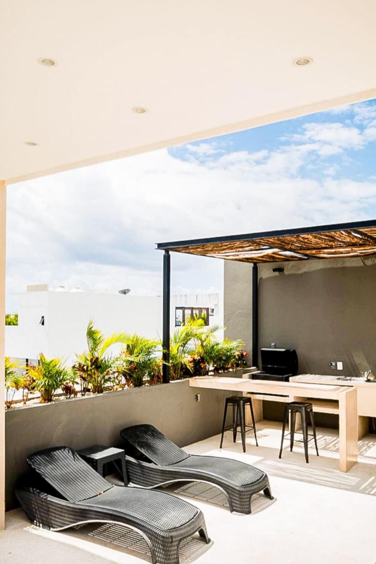 Joya De La Zazil 20 Av Rooftop Pool Walk To Playa Mamitas Coco & 5 Apartamento *