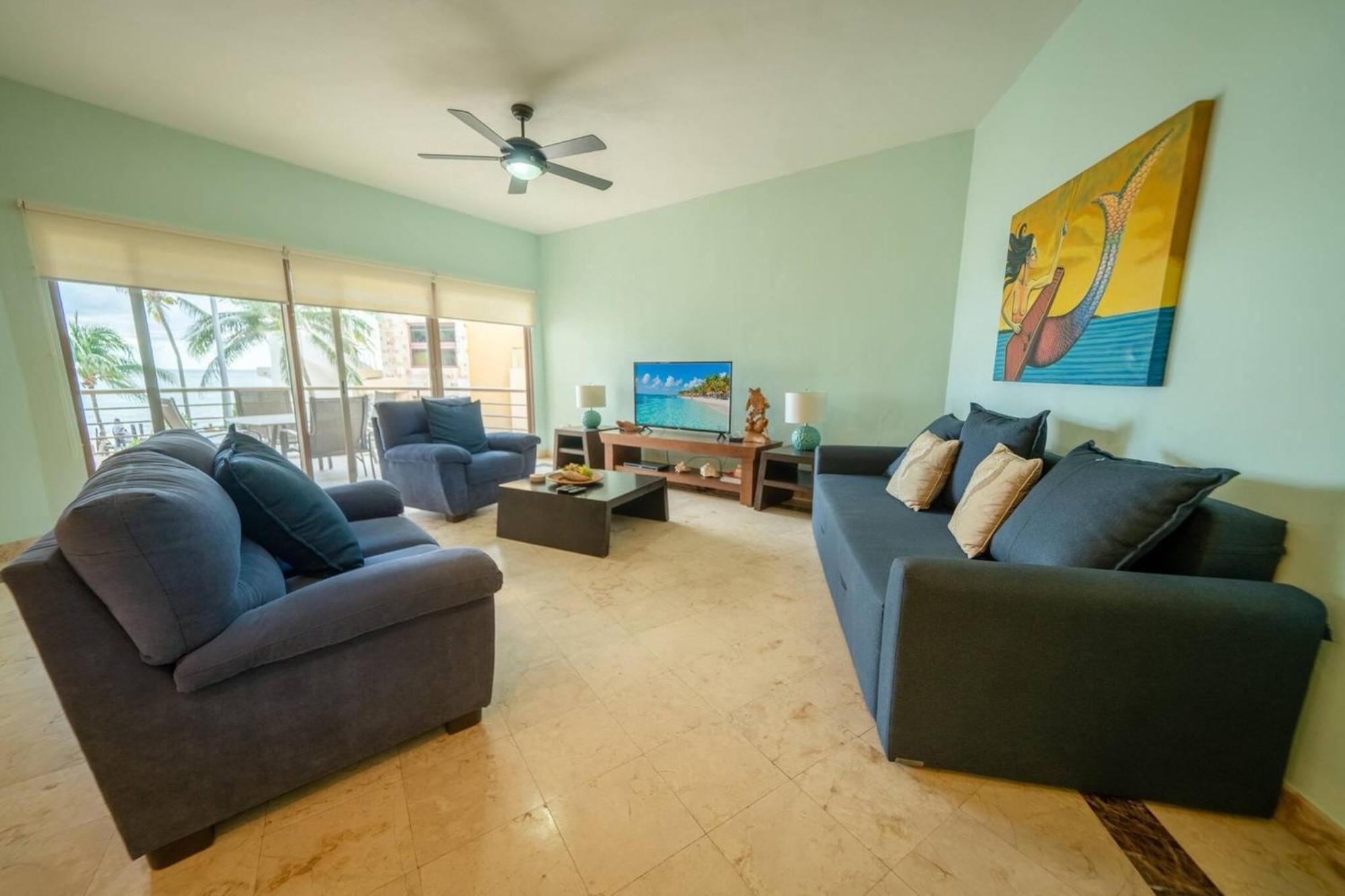Apartment Beachfront Condo, 2 Bedroom - Ocean View At Corto Maltes Playa del Carmen
