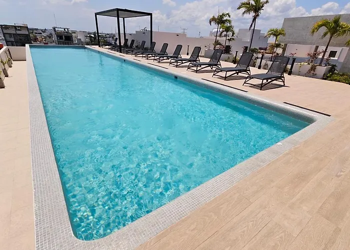 Fancy 3 Bedroom Apartments In Downtown Playa Rooftop Pool Gym