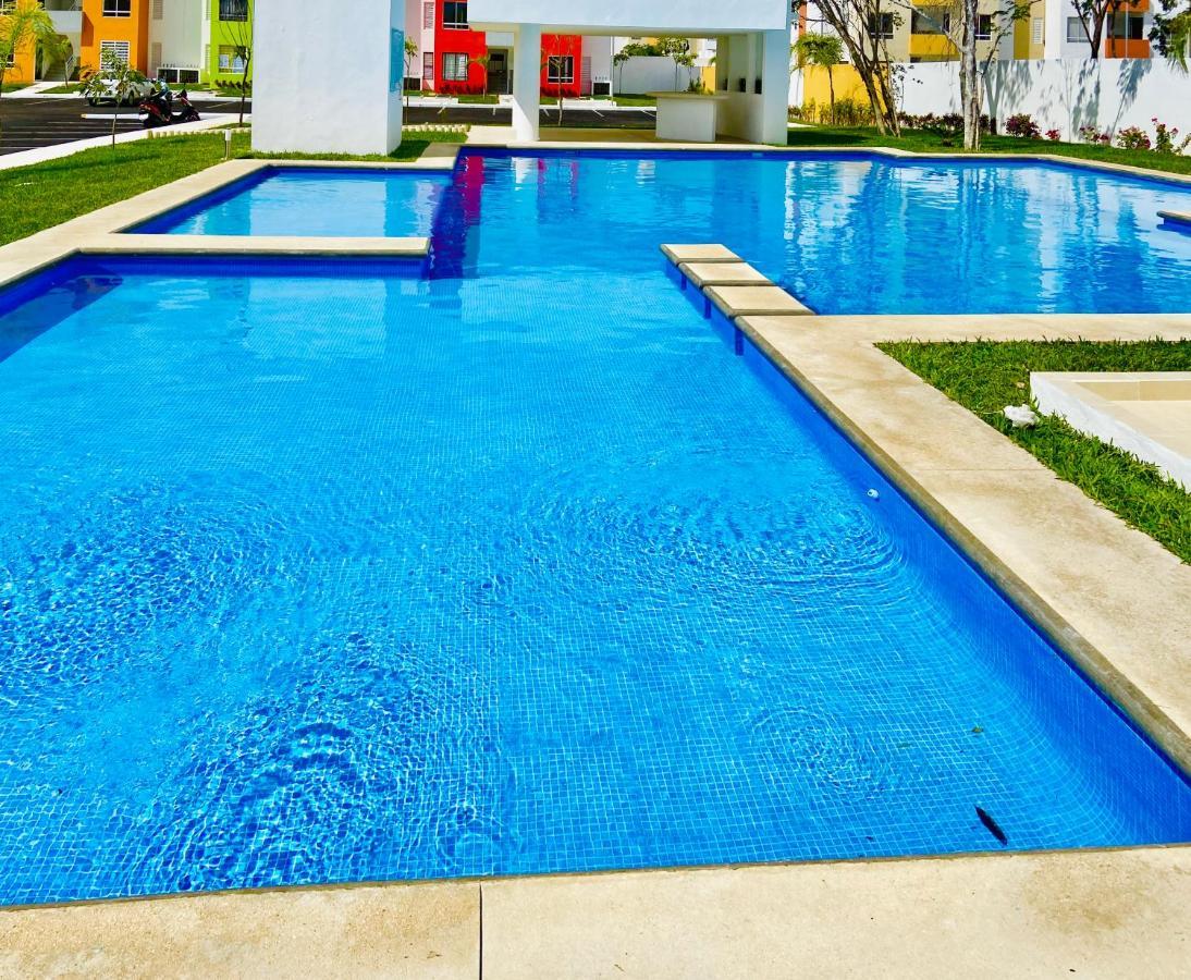 Depa Verano/seguridad/alberca A 13 Min Playa En Auto Playa del Carmen