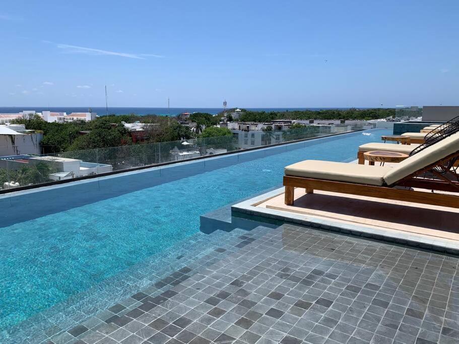 Apartment Kaab South - Beautiful Big - Rooftop Pool Ocean View Playa del Carmen