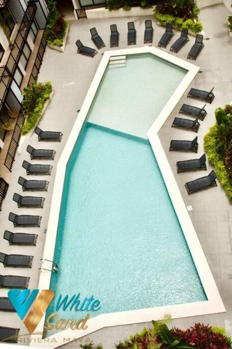 White 302 W Rooftop Pool & Balcony 38st Apartment Playa del Carmen