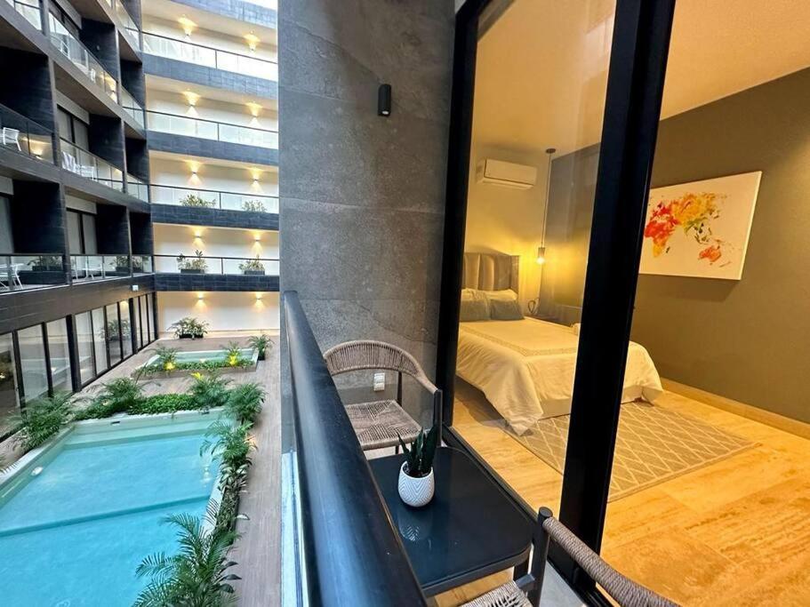Pool View / Rooftop Pool, Jacuzzi, Gym & Bar Appartement Playa del Carmen