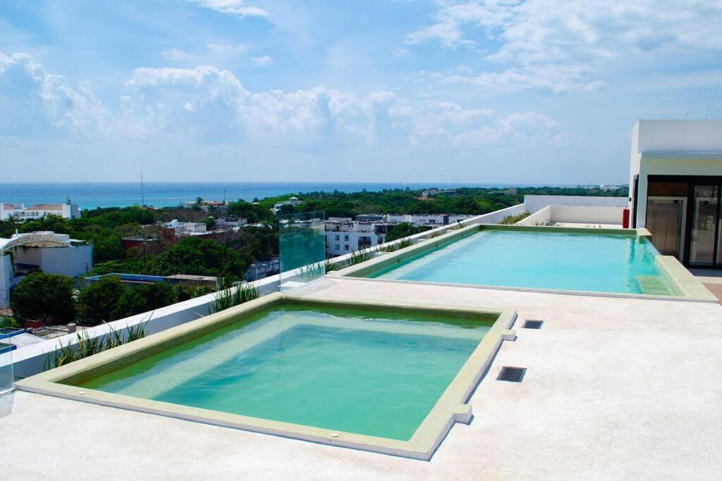 Apartment New Pool View Cozy / Jacuzzi, Gym & Pool Playa del Carmen