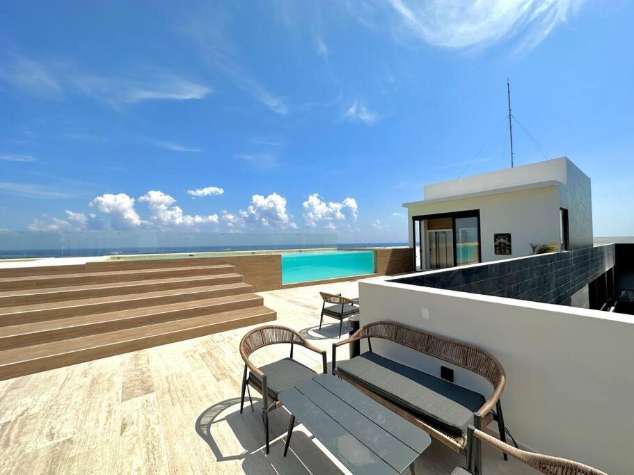 Apartment New Pool View Cozy / Jacuzzi, Gym & Pool Playa del Carmen