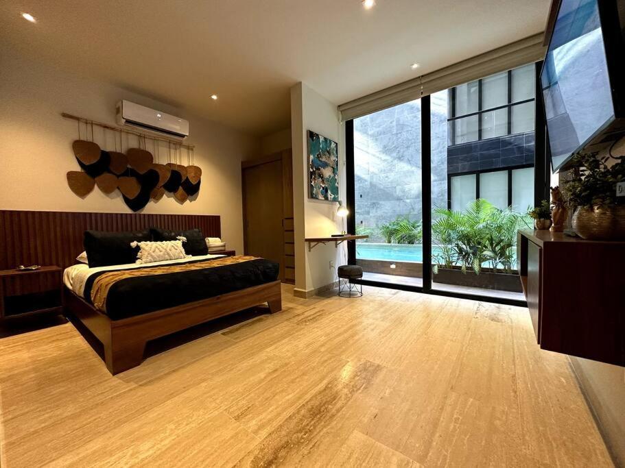 1br Modern Loft With Pool View, Rooftop & Gym Apartment Playa del Carmen