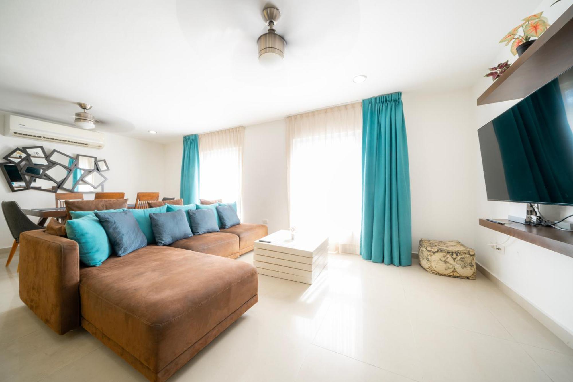 2 Bedroom Penthouse With Private Jacuzzi Next To Fifth Avenue And Beach - Plaza Paraiso A203 Apartment *