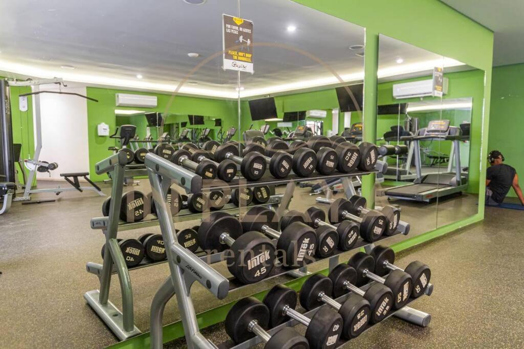 Apartment Luxury 1br Kitchen Ac Gym Pool Cine 100mb Playa del Carmen