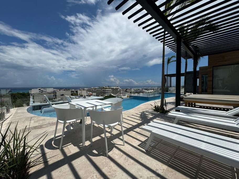 M-403 Brand New Studio, Ocean View Terrace, Pool And Gym Apartment Playa del Carmen