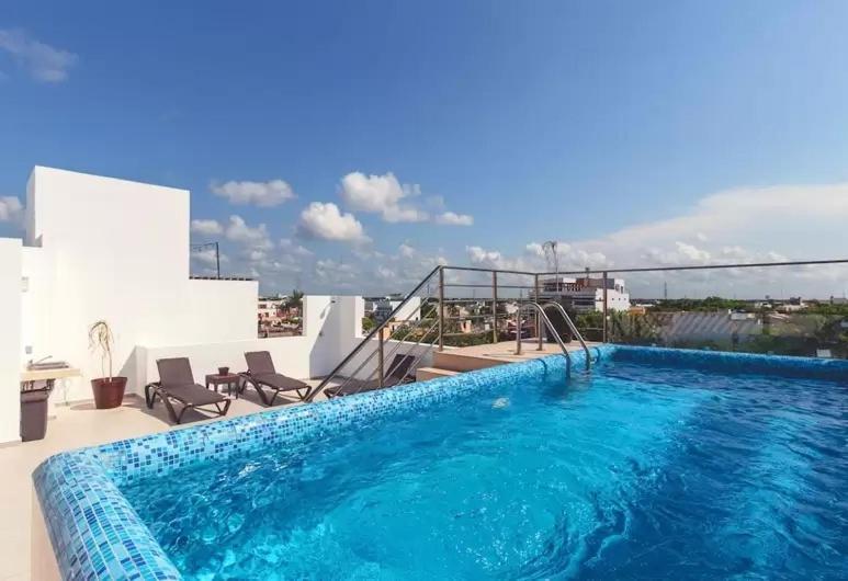 Piscina En La Cima Lujoso En Apartment *