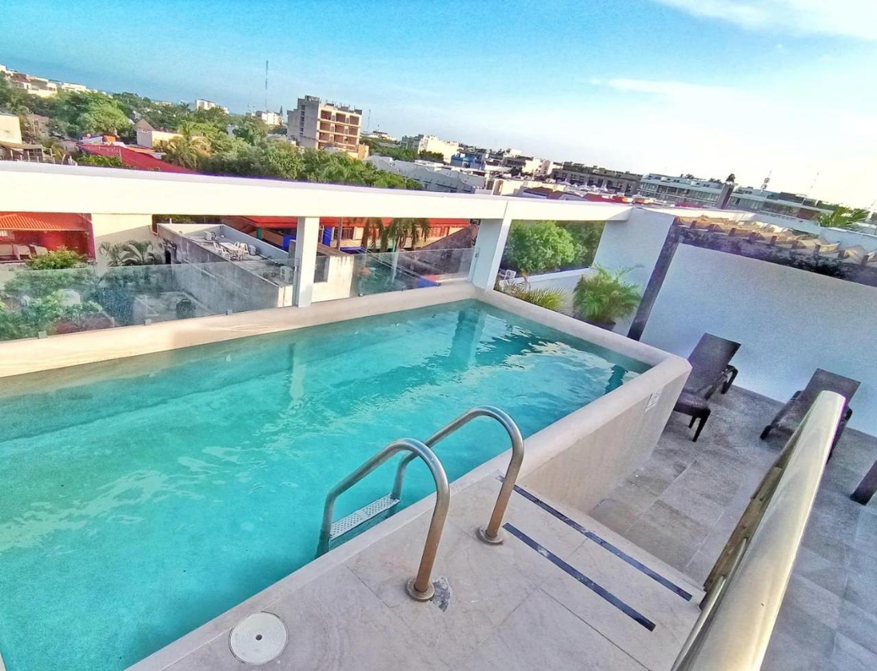 Piscina En La Cima Lujoso En Apartment *