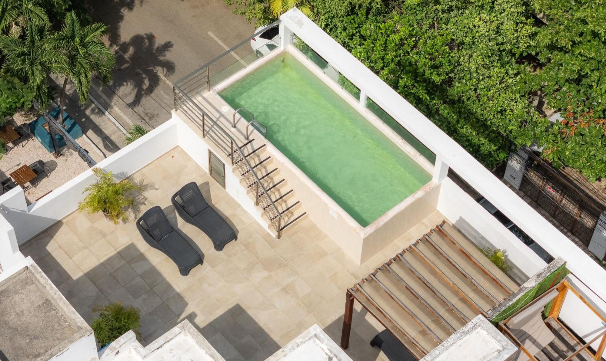 Piscina En La Cima Lujoso En Apartment *
