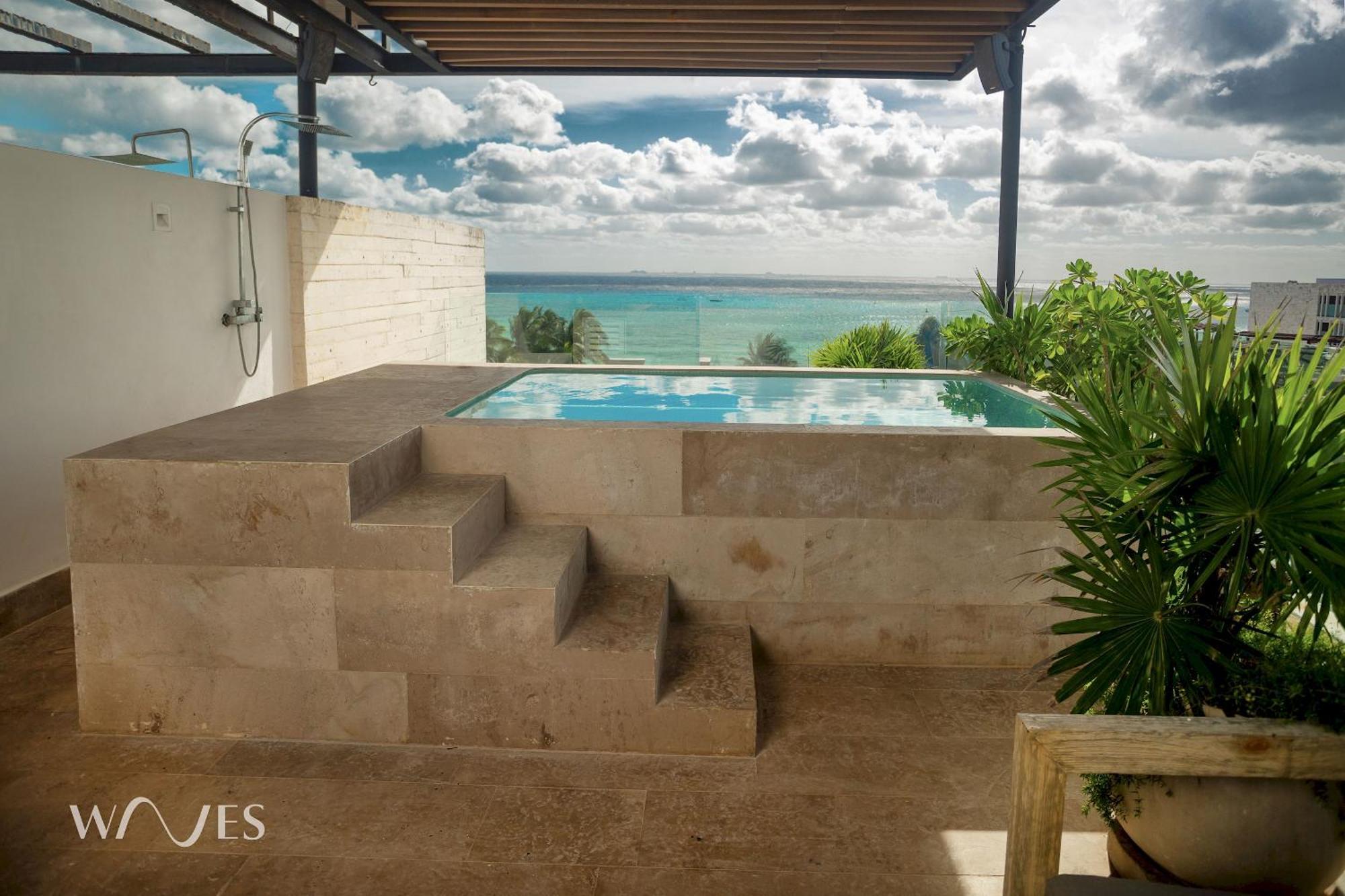 Apartment 3 Br. Ocean Front Ph With Stunning Views Playa del Carmen