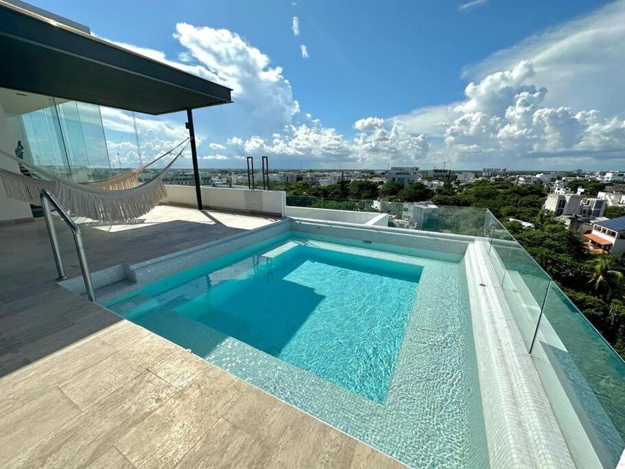 Cozy Modern View W/ Rooftop Pool & Gym - Agama 403 * Playa del Carmen