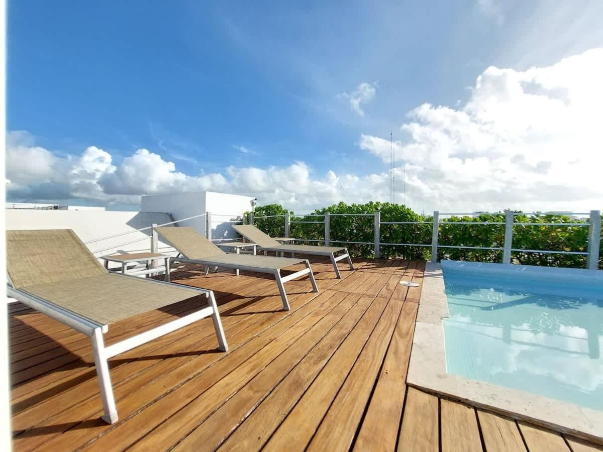 Oceanview Pool Near Av 5th 6 Guest Fast Wifi Ferienhaus Playa del Carmen