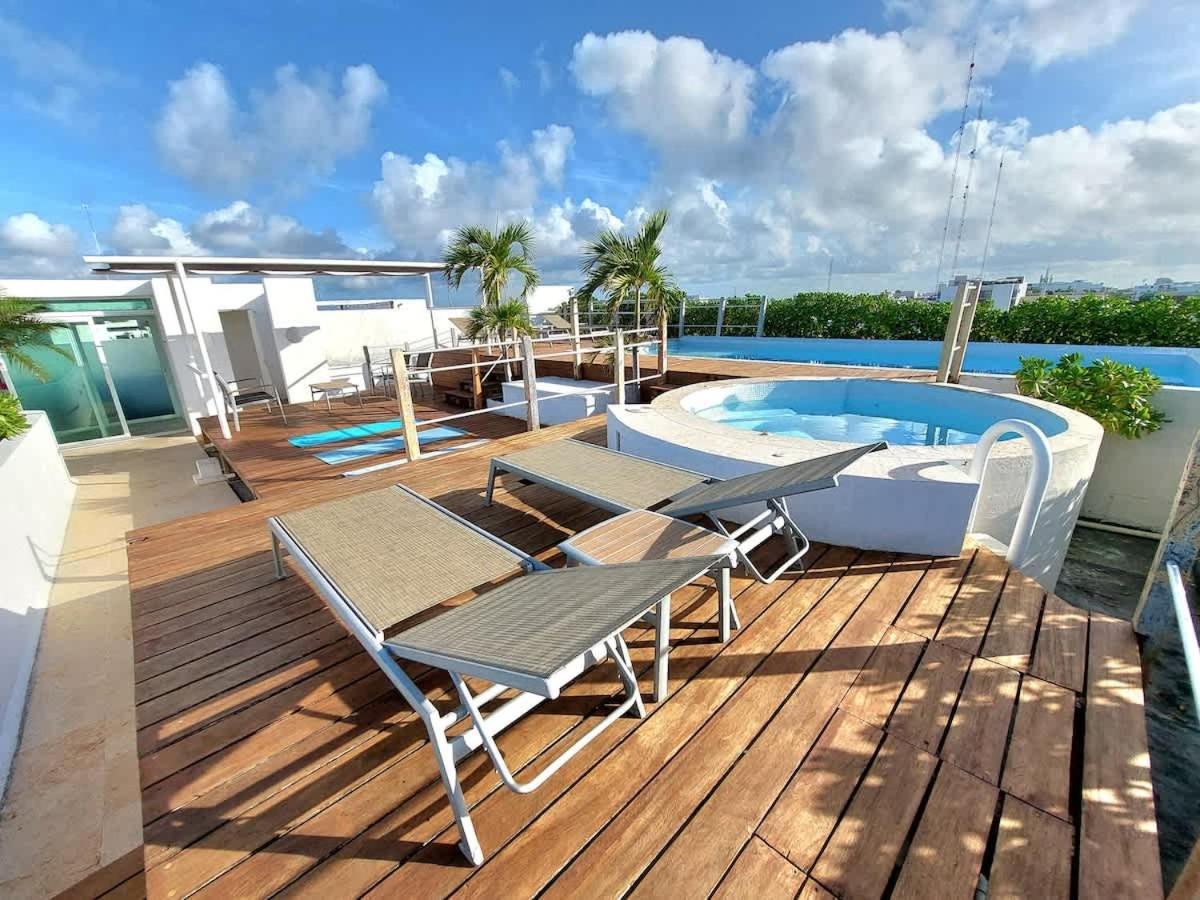 Oceanview Pool Near Av 5th 6 Guest Fast Wifi Ferienhaus Playa del Carmen