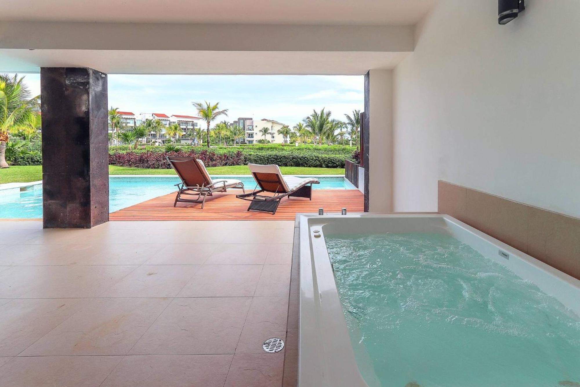 Ocean View With Plunge Pool - Beachfront Complex - At Mareazul Agua Dulce Ferienhaus Playa del Carmen