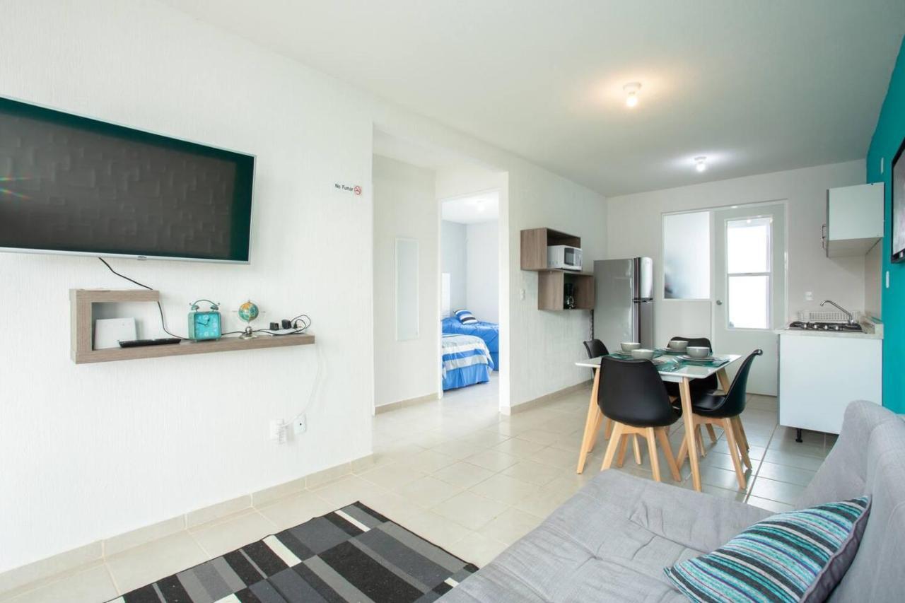 Apartamento Gema Turquesa En Privada Con Seguridad Y Familiar Apartment