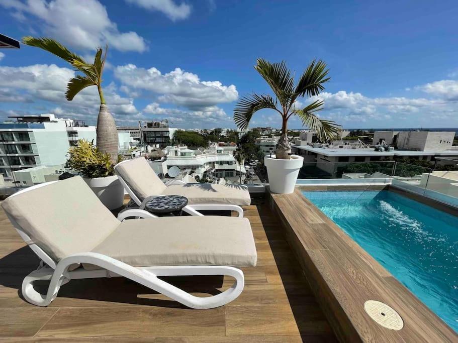 Apartment Penthouse On 5av! Private Pool! Rooftop With Ocean View Playa del Carmen