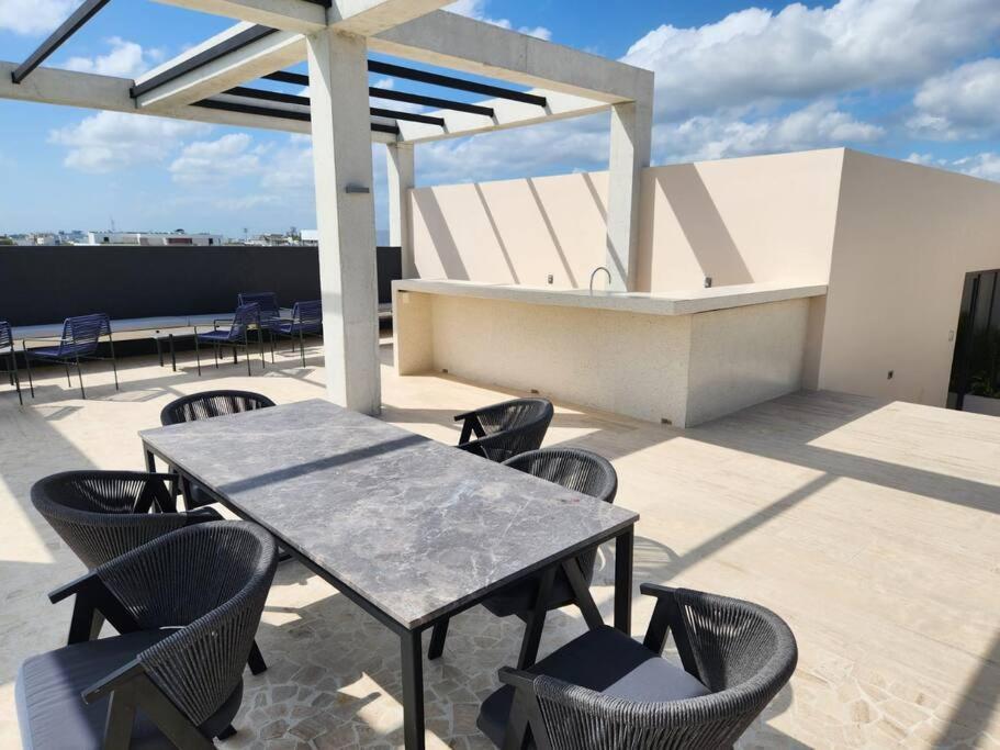 Lujoso Loft Nuevo Con Vista Al Mar Y Rooftop Pool Apartment Playa del Carmen