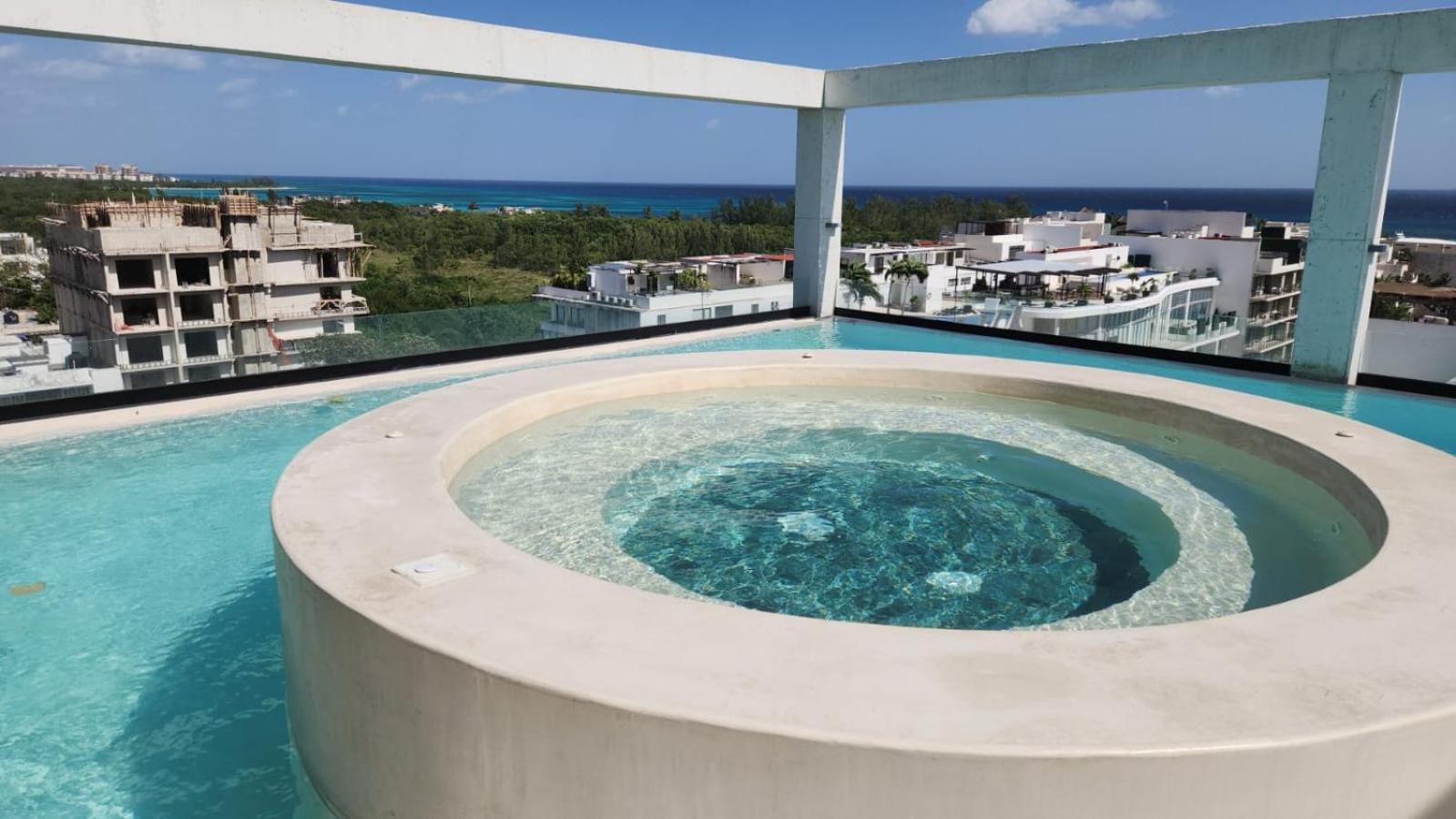 Lujoso Loft Nuevo Con Vista Al Mar Y Rooftop Pool Apartment Playa del Carmen