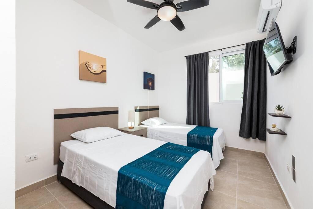 Depa Familiar Pb 6pax Con Alberca Rodeado De Restaurantes Zona Segura Apartment