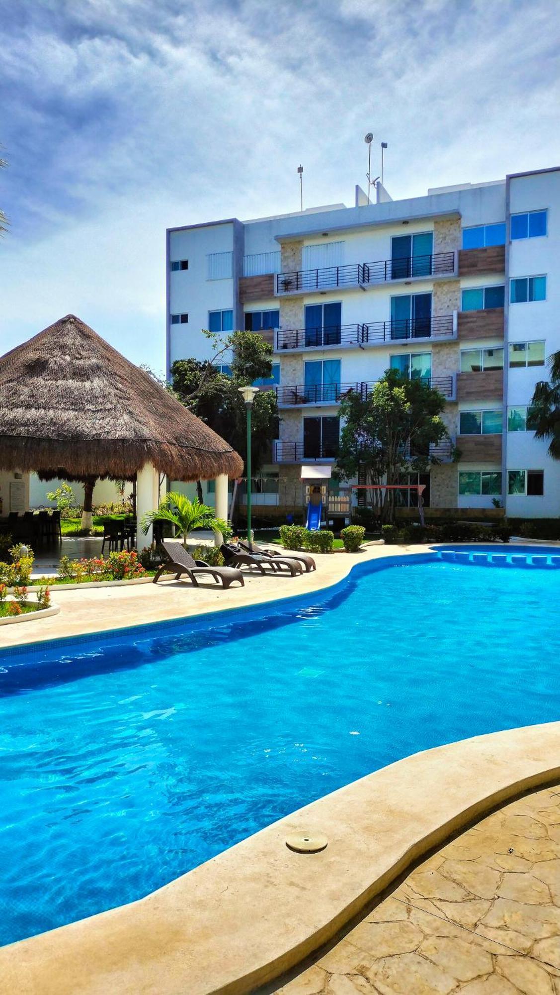 Depa Familiar Pb 6pax Con Alberca Rodeado De Restaurantes Zona Segura Apartment