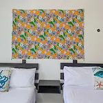 A5 Beachside Bliss Family Hawaiian Themed Quad Studio Kitchen Ac