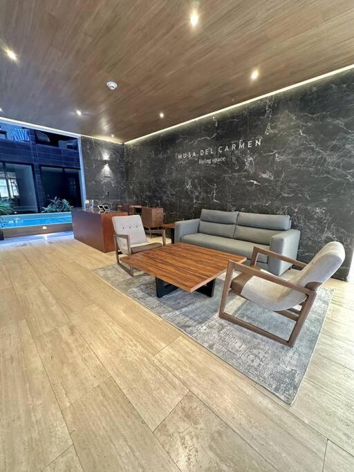2 Beds Pool View Modern Apt/parking, Gym, Rooftop - 405 Musa Apartment Playa del Carmen