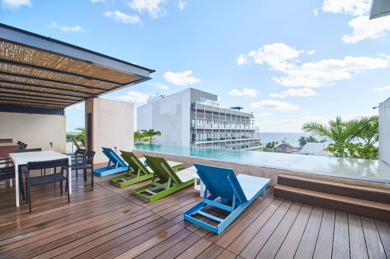 Apartamento Downtown 2br At 200m With Rooftop And Pool Playa del Carmen