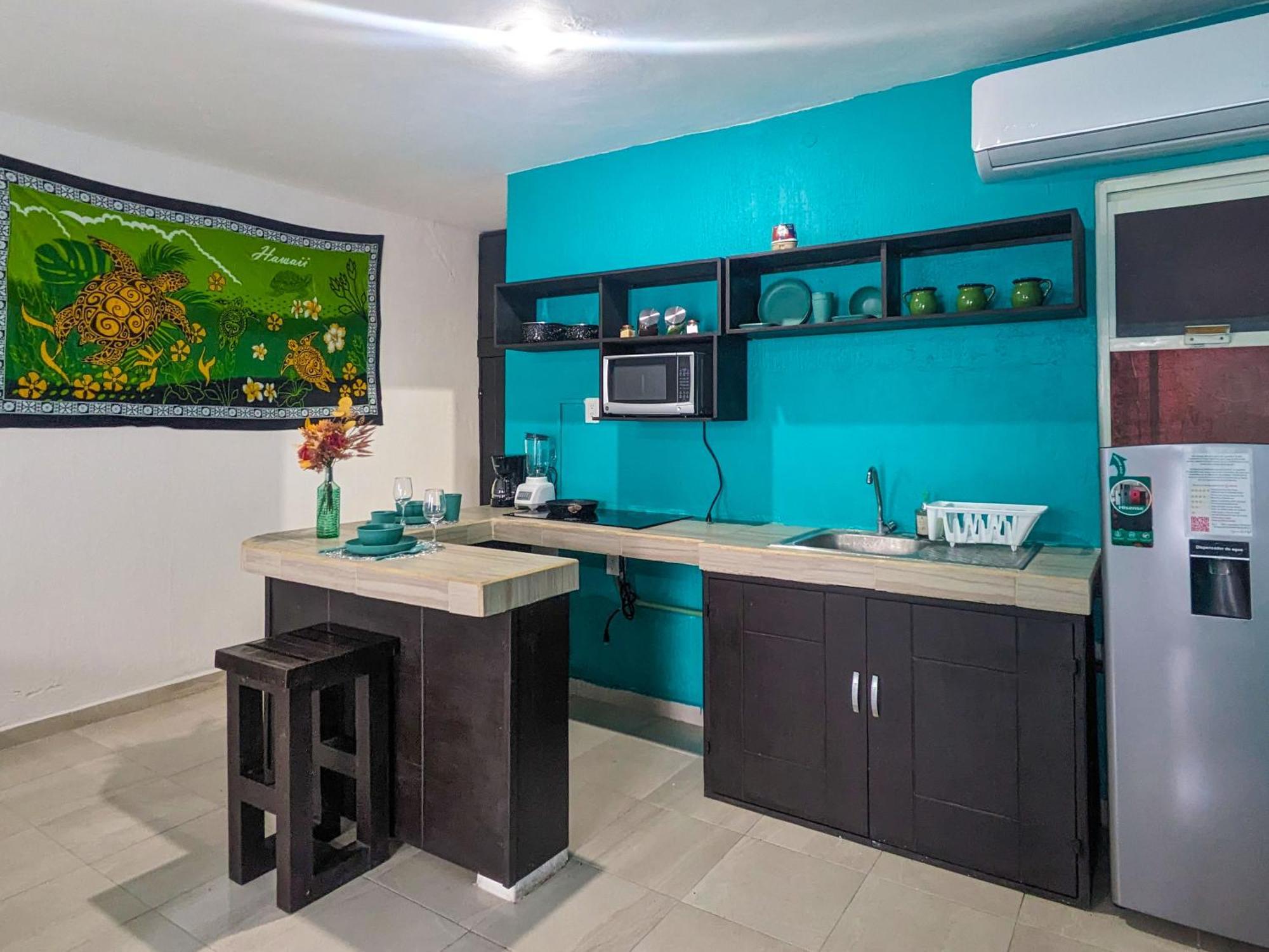 Apartment A5 Beachside Bliss Family Hawaiian Themed Quad Studio Kitchen Ac