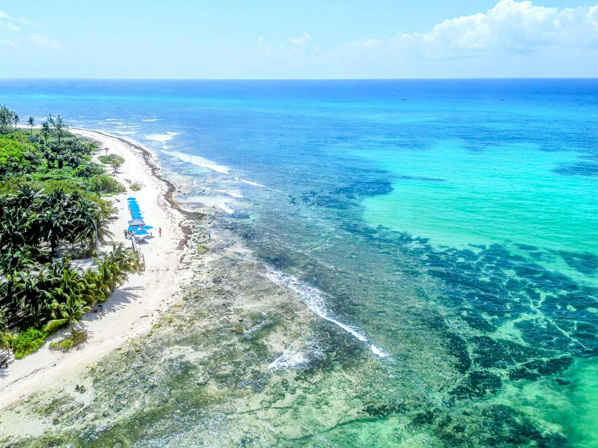 Apartment A5 Beachside Bliss Family Hawaiian Themed Quad Studio Kitchen Ac Playa del Carmen